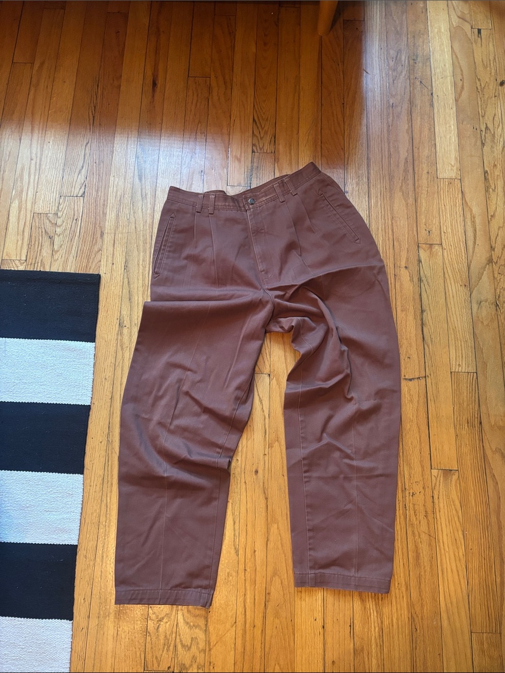 Vintage Hunt Club women’s chinos in brown high waisted 100% cotton